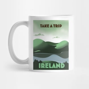 Ireland vintage style travel poster Mug